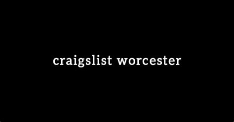 craigslist worcester